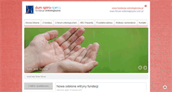 Desktop Screenshot of fundacja-onkologiczna.pl